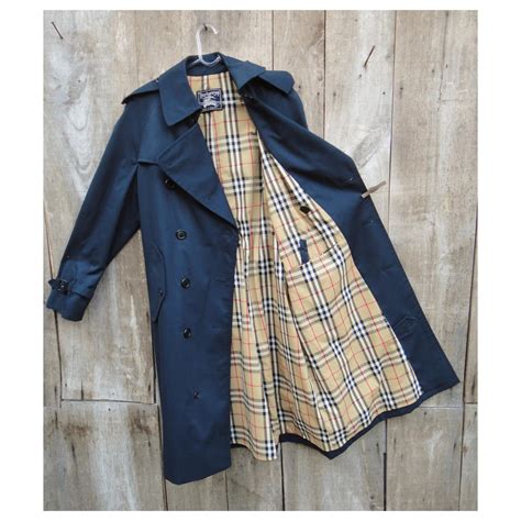 burberry trench coat navy mens|authentic burberry trench coat.